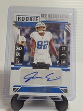 2024 Panini Contenders Justin Eboigbe Rookie Ticket Auto #246 RC - LA Chargers !