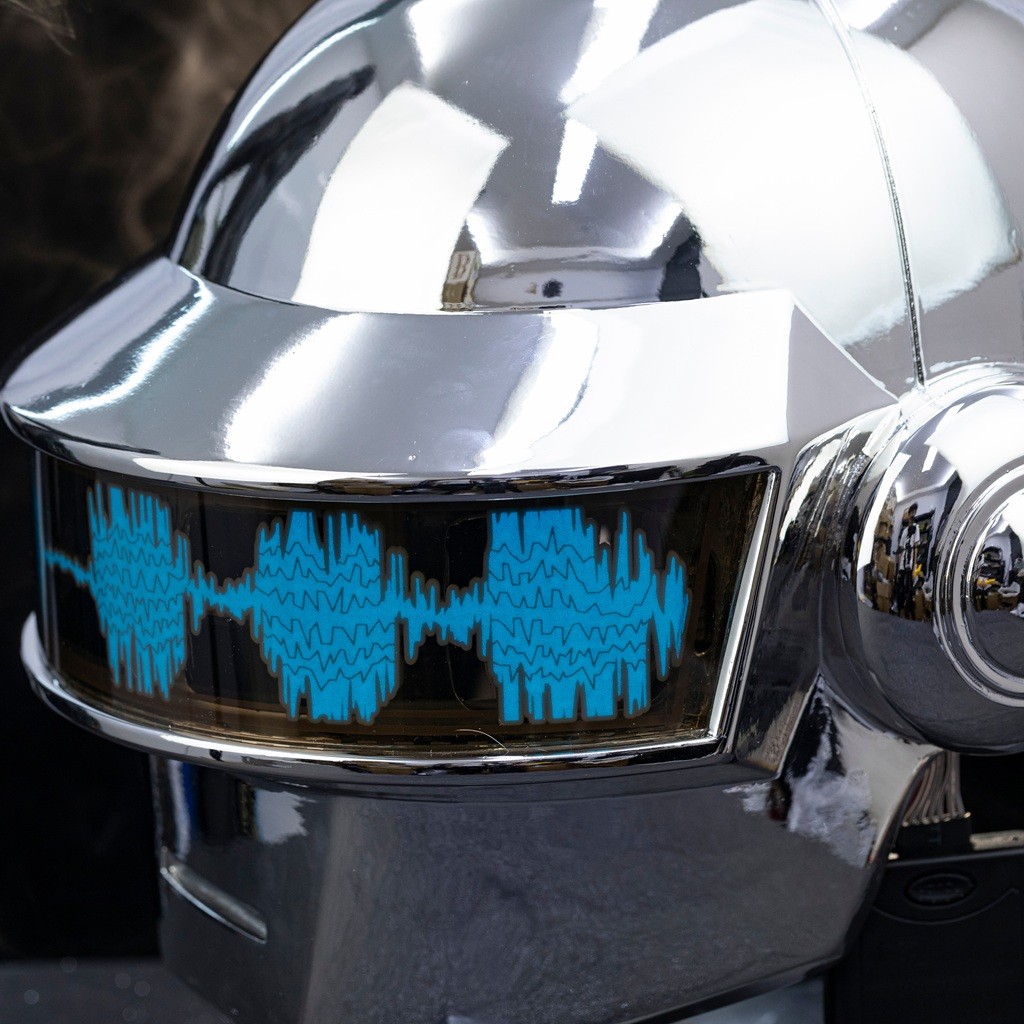 Daft Punk Helmet Thomas Bangalter Cosplay Prop Resin Silver Plated