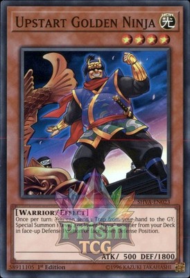 1. Auflage Emporkömmling Golden Ninja Super Rare SHVA-DE023 Yugioh