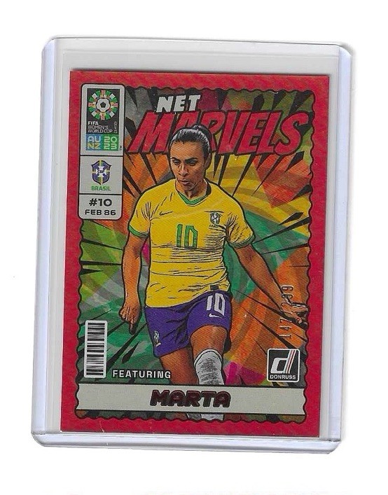 2023 Panini Donruss FIFA Women's World Cup Net Marvels Red /299 Marta #2