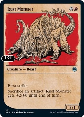 Rust Monster (Showcase) [Adventures in the Forgotten Realms] NM Foil - Magic