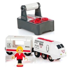 BRIO RC Travel Train 33510 Remote Controlled Wooden Railway Locomotive