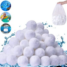 3.1 lbs Pool Filter Balls for Sand Filter, Eco-Friendly Reusable Pool Fiber F...