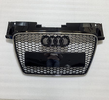 Kühlergrill Wabengrill für Audi TT 8J 06-2014 RS Look Sport Grill Chrom Schwarz