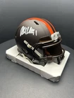 Alex Wright Signed Browns Eclipse Mini Helmet & Brown Visor - Prime Time Holo