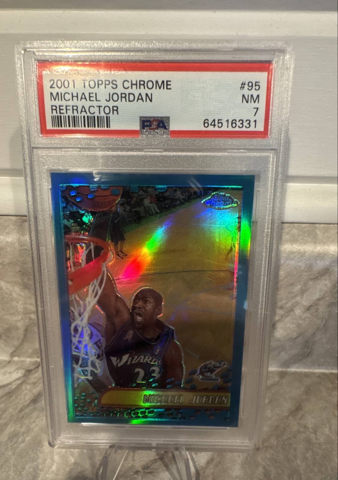 2001-02 Topps Chrome - Michael Jordan #95 Refractor