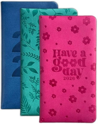 TALLON 2026 Diary Week to View Slim/ Slimline Luxury Embossed Padded Cute Fashion Diary