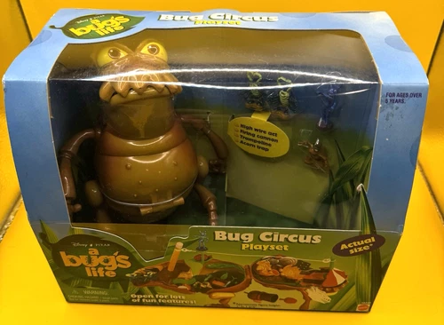 Vintage Disney Pixar A Bugs Life Bug Circus Playset Toy Mattel 1998 sealed