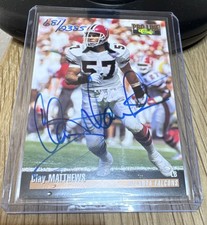 1995 Classic Pro Line - Clay Matthews Autographed Serial /2385 Atlanta Falcons