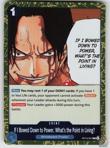 One Piece TCG Portgas D. Ace OP13-057 Carrying On His Will Rare Foil
