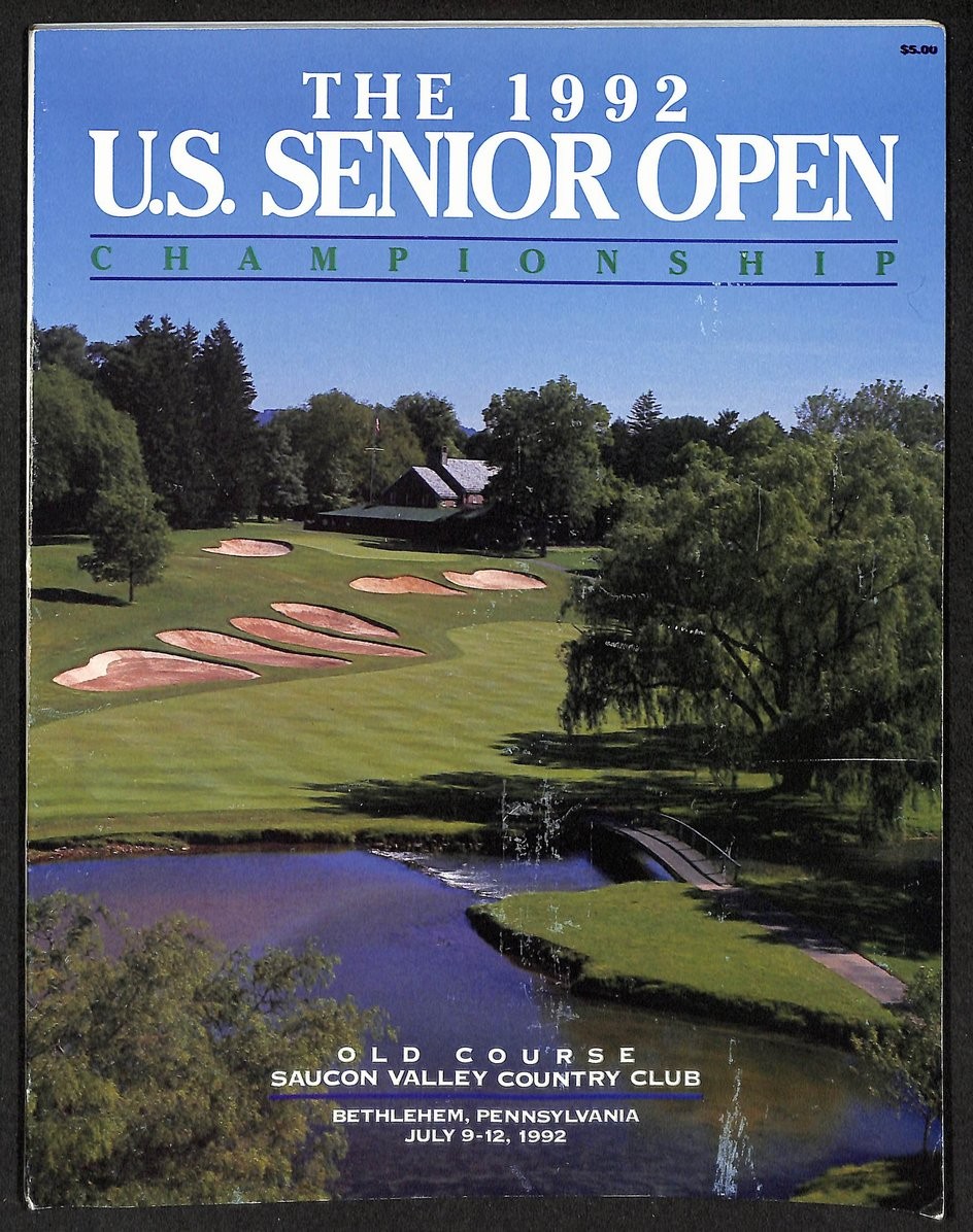 Larry Laoretti US Senior Open Champ-Signed  +18 1992 US Open Program 211311
