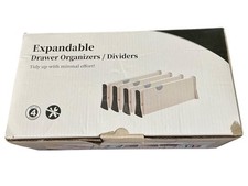Drawer Dividers Organizer 4 Pack, Adjustable Separators 4" High Expandable