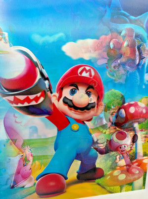 3D-Bild/Effekt-Flip-Super Mario+Rabbids Kingdom Battle-30x40cm-ohne Rahmen