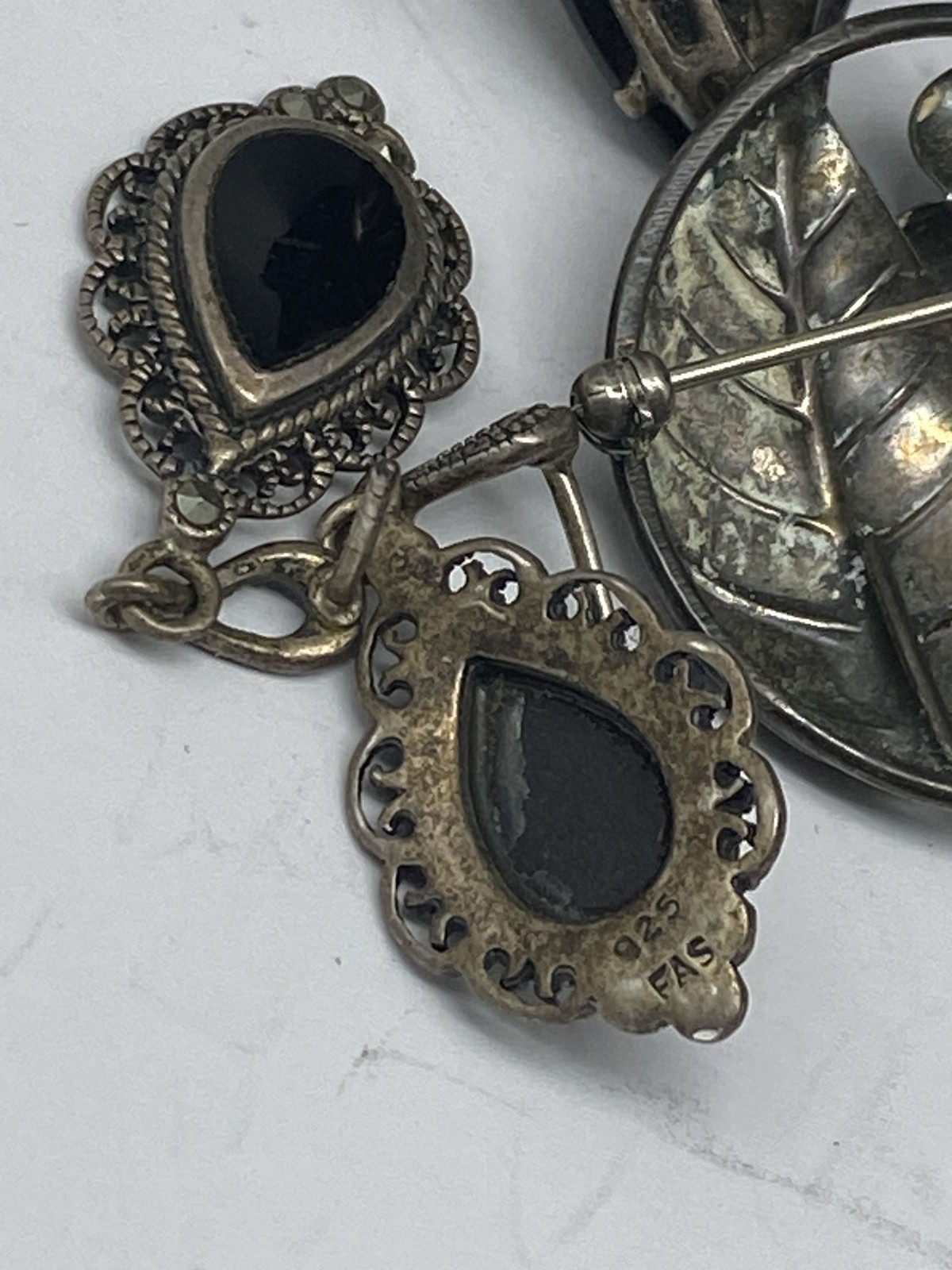 Sterling Silver Assorted Ring Earring / Brooch Je… - image 3