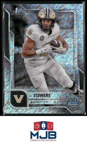 2025 Bowman Chrome University Football Shimmer Refractor Eli Stowers #191