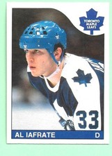 (1) AL IAFRATE  1985-86 O-PEE-CHEE # 210  LEAFS ROOKIE NM  CARD (M8633). rookie card picture
