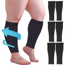Wide Calf Plus Size Compression Socks 20-30mmHg Medical Socks 2XL-4XL Men Women