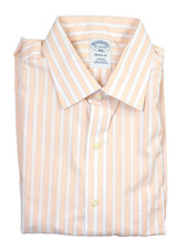 Brooks Brothers Regular Non-Iron All Cotton 15-34/35 Ainsley Collar Stripe