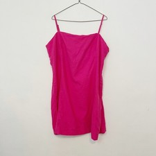 Gap Dress Womens Size XXL Fuchsia Pink Square Neck Shift Sleeveless Mini