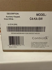 Control4 Auxiliary Keypad (for Three Way Load Locations) C4-KA (snow White)