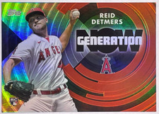 REID DETMERS RC Rookie - Black Parallel Generation Now #/299 2022 Topps #GN-32