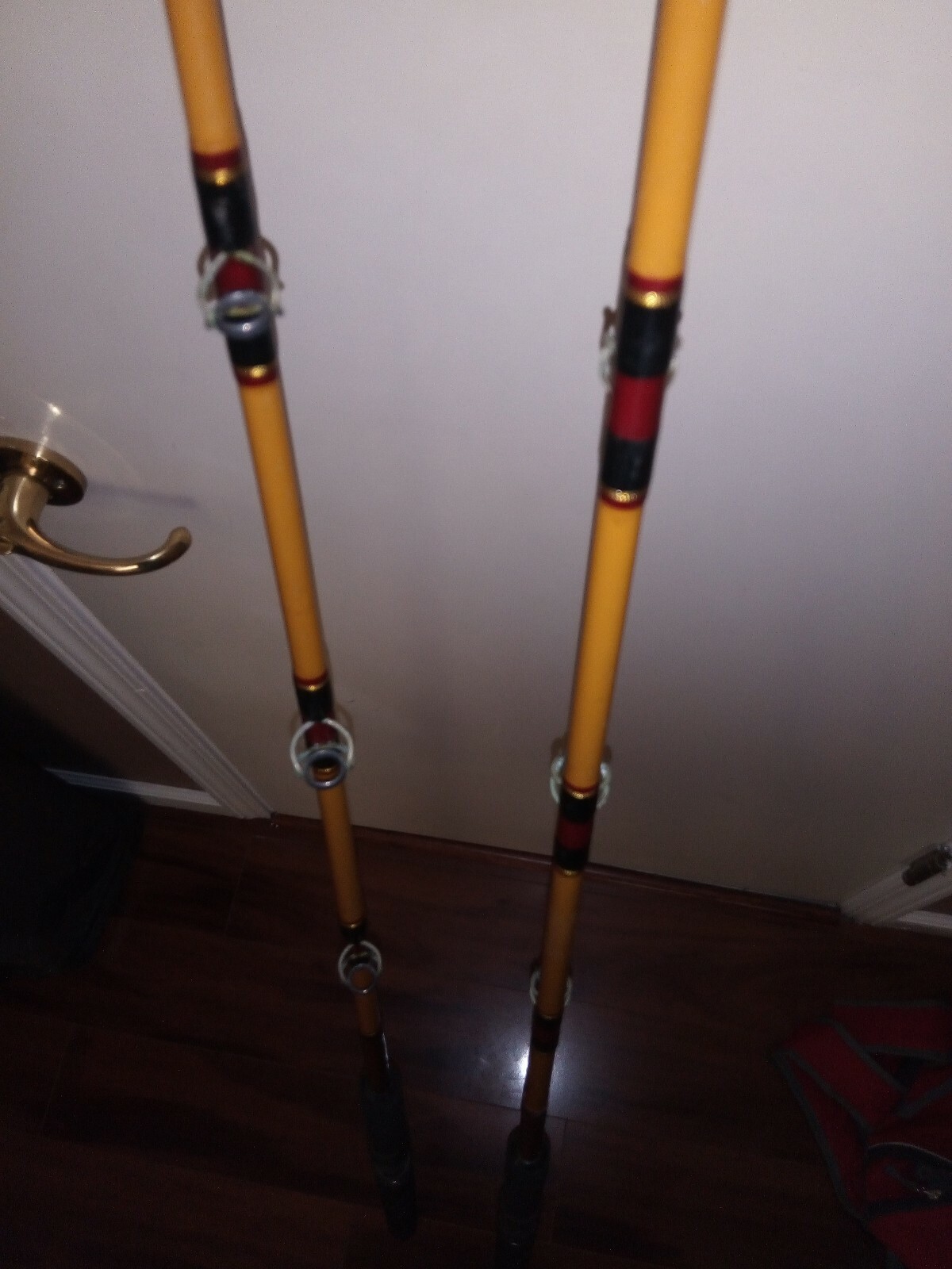 Vintage Fiberglass Fishing Rod Heavy 6'4" With Fuji Handle FPSH26 eBay