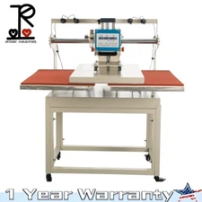 20x28" Pneumatic Heat Press Machine Infrared Positioning Up Sliding Dual Platen