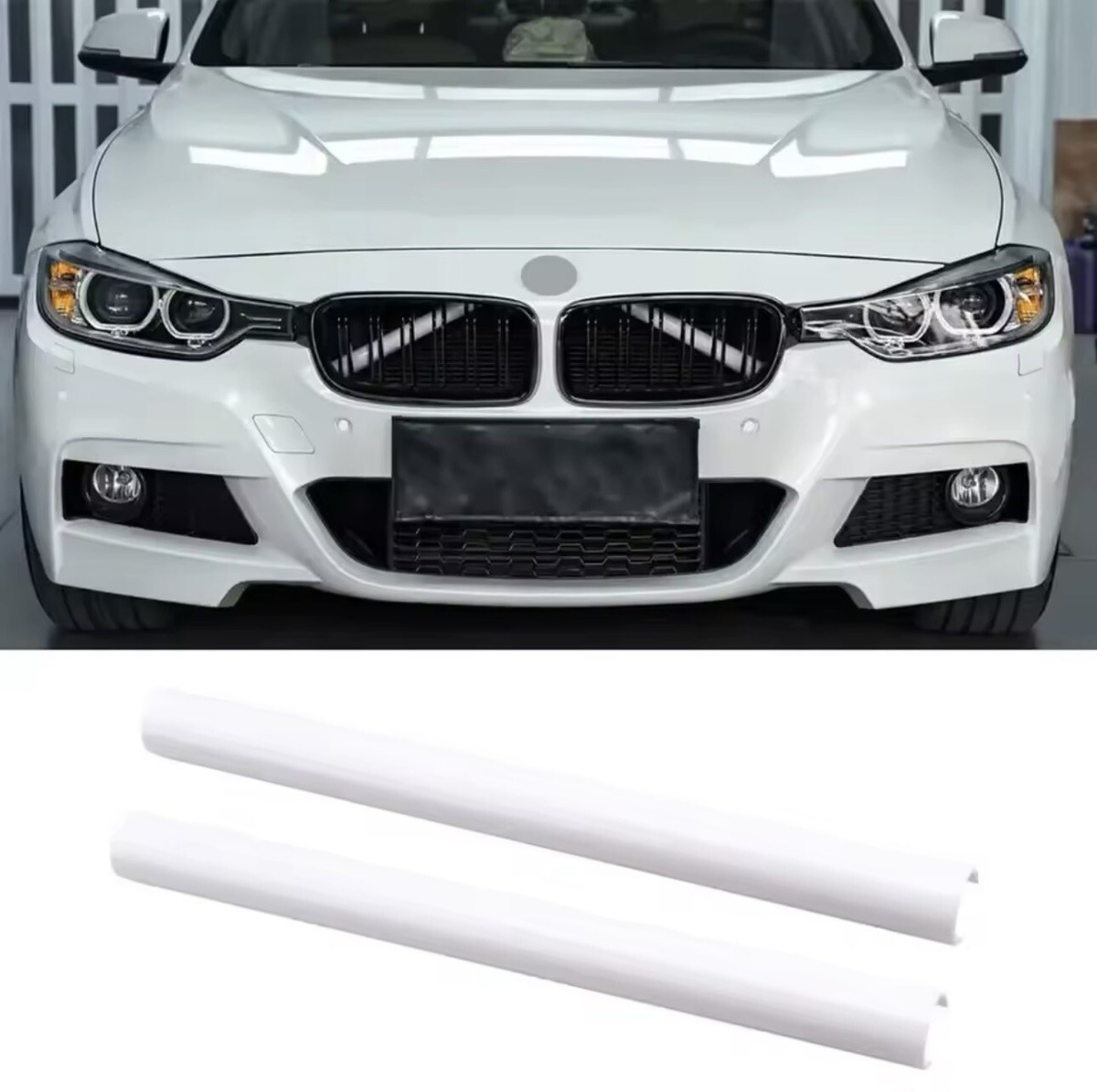 Front Grill Trim V Brace Bar White Fits BMW F25 26 G01 G02
