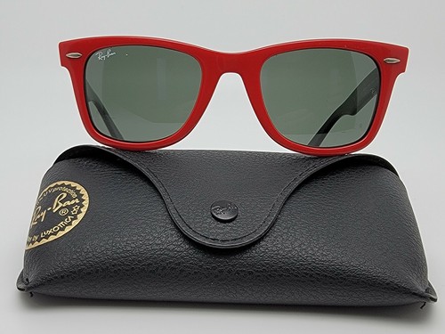GAFAS DE SOL RAYBAN ORIGINALES WAYFARER RB2140 955 50[]22 3N ROJAS C/FUNDA  Segunda mano en Nolotire Santiago de Compostela