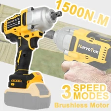 Cordless Impact Wrench 1/2 inch For DeWalt 20V (No Battery), 1106Ft-lbs(1500N.m)