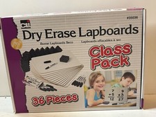 Magnetic Dry Erase Lap Board Class Pack 12 Markers Erasers School Supplies