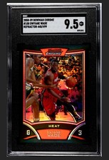 2008 Bowman Chrome Dwyane Wade Refractor Pop 1 Mint 9.5 Miami Heat Very Rare