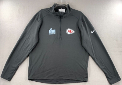 Kansas City Chiefs Nike Super Bowl LVII Champions Pacer Half-Zip
