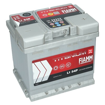 Starterbatterie Fiamm 12 Volt 50 Ah 460A/EN Autobatterie ersetzt 48Ah 52Ah