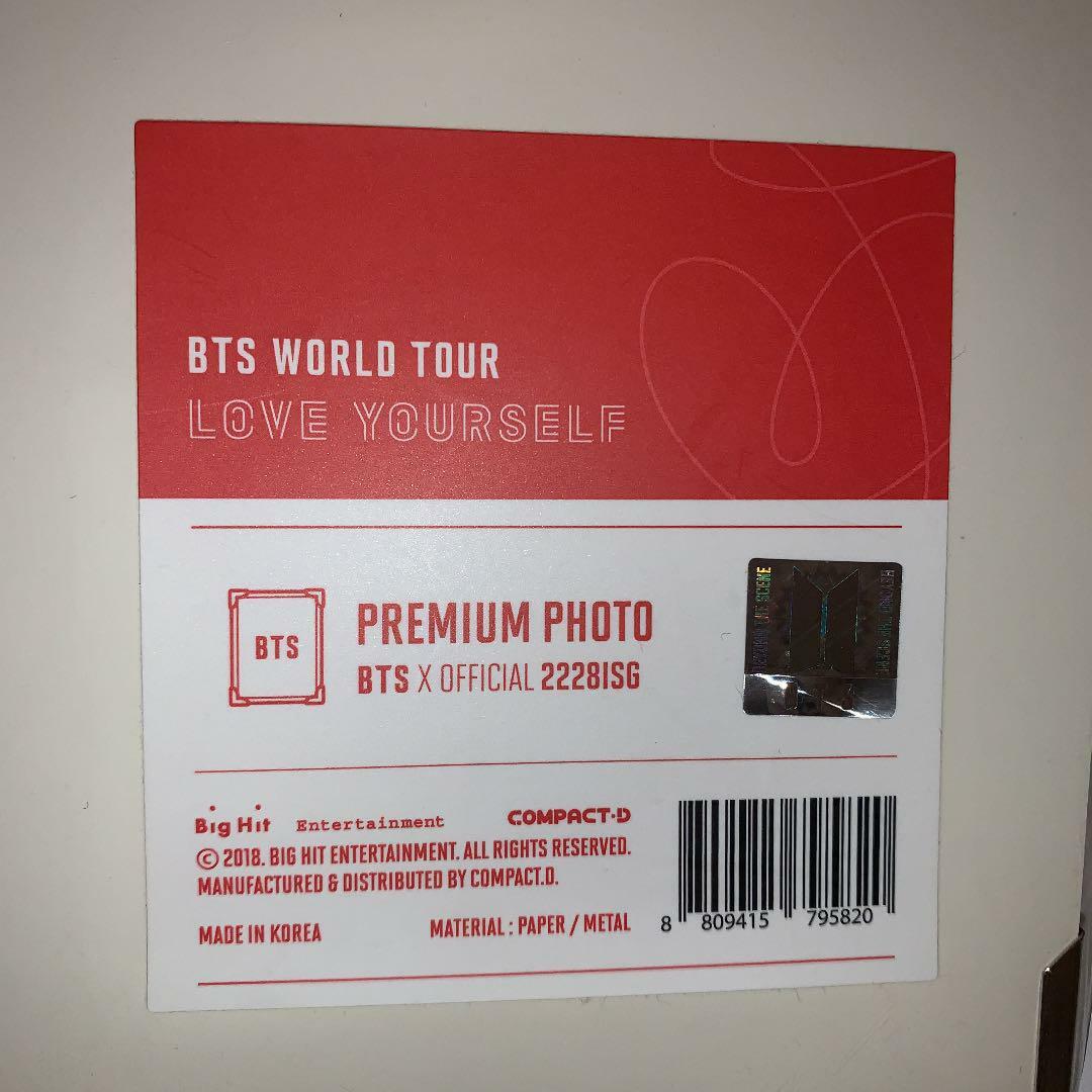 BTS SUGA プレミアムフォト LOVE YOURSELF BTS SUGA Premium Photo LYS WORLD TOUR LOVE YOURSELF JAPAN