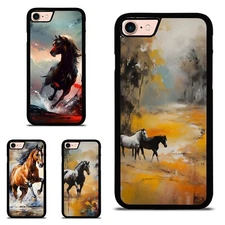Dustproof Case For Samsung A12 A13 A14 A15 A16 A54 A71 Ink running horse Classic