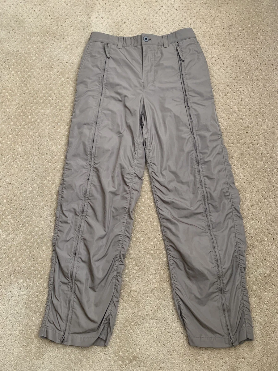 Issey Miyake Parachute Pants Full Zip Leg Oak Brown Tan Vtg 1-2