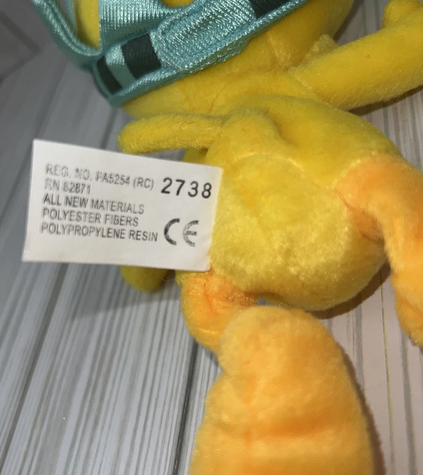 WARNER BROS Piolín Pájaro Estatua de la Libertad Bolsa de Frijoles Peluche 8"L 1998 Foto 4 de 4