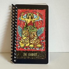 Pocket Size Tarot Sketchbook Junk Journal Notebook 30 Pages The Chariot Handmade