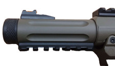 Airsoft AAP-01 Pistol Replacement Black Muzzle Cap Two Pack