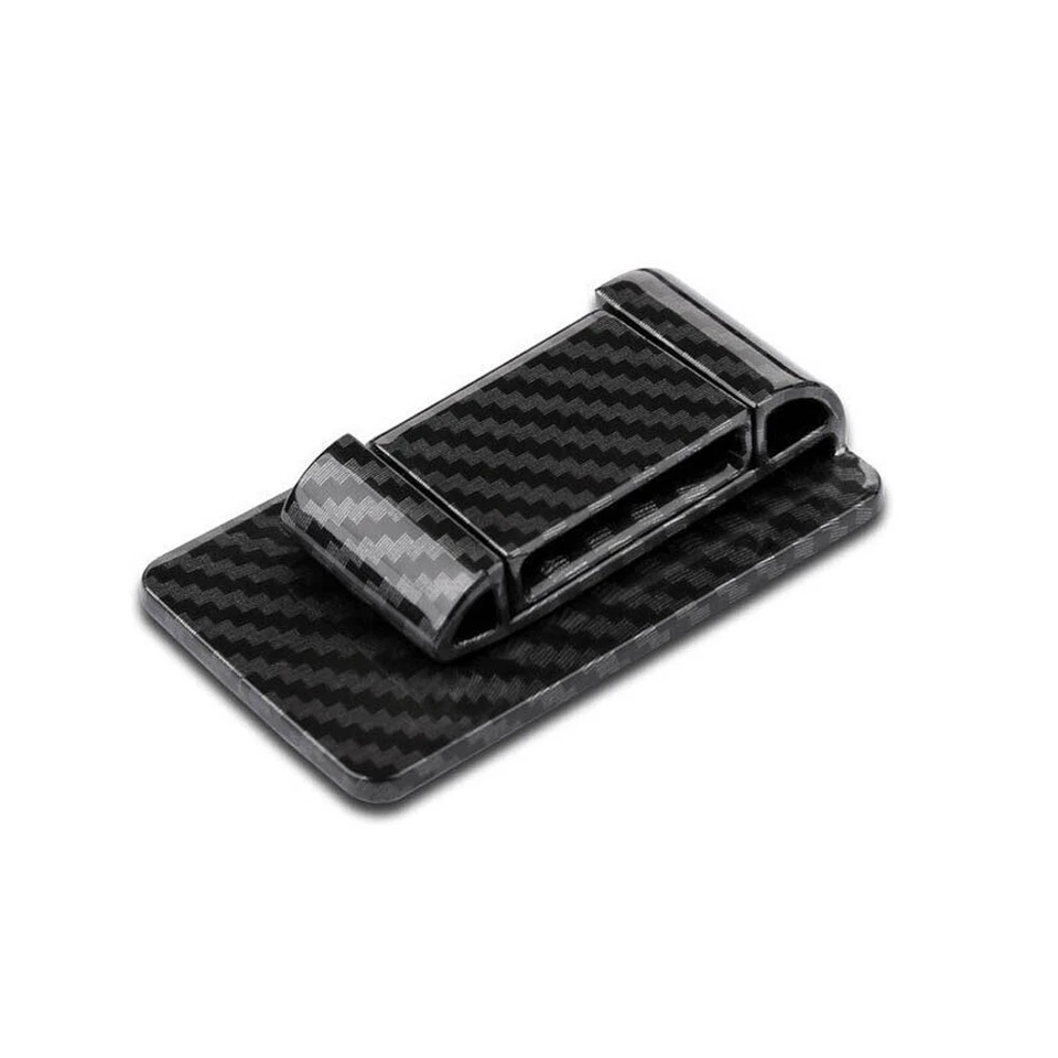 6x Carbon Fiber Car Seat Belt Stabilizer Limiter Auto Interior Accessories Foto 2 de 4