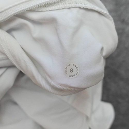 New Lululemon Size 8 Speed Up LR Low Rise Shorts 2.5” Lined WHT White - Picture 8 of 9