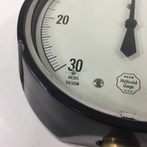 Acco Helicoid 2574-0 Vac Pressure Gauge 30"-0-15PSI Bottom Mount 5.5" Face - Picture 5 of 10