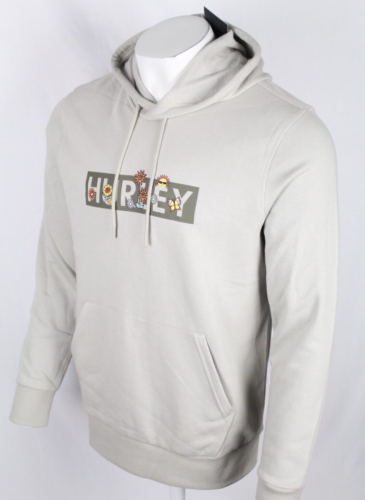 Hurley Men's Hoodie Green M Medium Thumb Graphic Logo Pullover Sandstorm