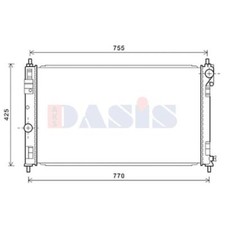Radiador enfriador de agua para Jeep Compass Patriot Dodge Caliber Avenger MK49 MK74 JS