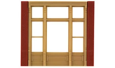 Design Preservation Models 30142 HO Scale Victorian Store Window Kit