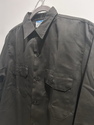 Vintage Big Mac JCPenney Shirt Mens 15-15.5 L Brown Penn-Prest 1970s Workwear - Picture 3 of 10