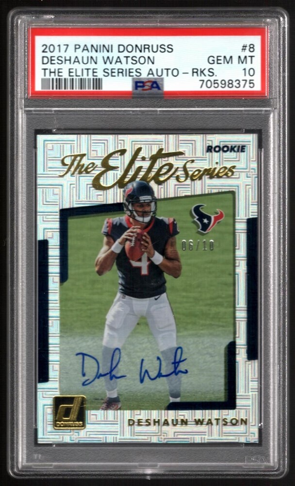 Deshaun Watson Panini Donruss the Elite Series Autograph #8 Rookies