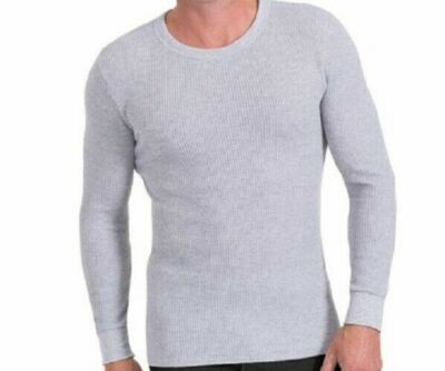 NEW Medalist Men Long Sleeve Underwear Tops Shirts Stretch Base Layer Grey