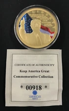 American Mint Donald Trump Keep America Great Our Future Coin w/ COA